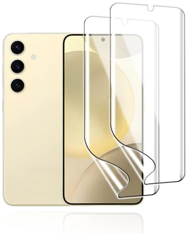 KoasVonson [2 pièces Film de Protection d'écran Hydrogel pour Samsung Galaxy S25, Film Protecteur TPU Souple [Anti-Rayures][Transparent HD][Compatible avec Lecteur d’Empreinte][Non en Verre]
