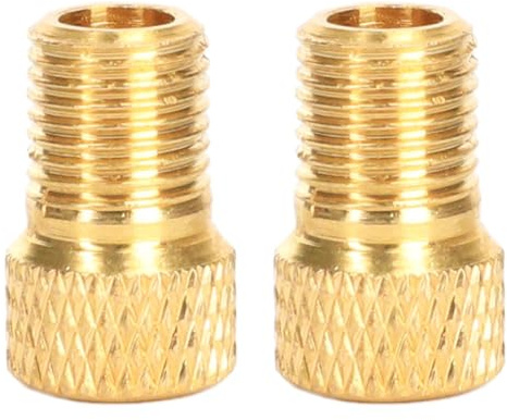 Vilgftyiet Ren koppar för cykelventiladapter set – för PRESTA till omvandlare för franska och däckventiler, 2-pack