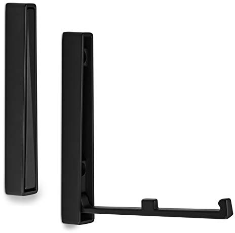 2er Set Aufbau Klapphaken BARI 120 x 16 x 15 mm schwarz Mantelhaken klappbar Wandgarderobe Aufbauhaken von SO-TECH®