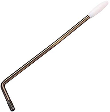 Alnicov 6mm Whammy Bar Thread Single Tremolo Arm with Tip Cap-Bronze