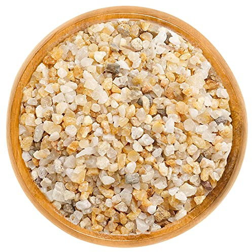 Coarse Silica Sand, Natural Horticultural Grit Coarse Sand Stone, Succulent Cactus Carnivorous Plant Mix Pumice Soil Cover, Top Dressing Sand for Cacti Potted Plants Terrarium Aquariums Vase, 2lb