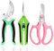 3 Stück Gartenschere Set, Beautyshow Baumschere Handschere Blumenschere mit Hochwertige Stahl Klingen, Rutschfeste Griffe, Professionelle Pflanzenschere Scharfe Rosenschere für Äste,Blumen,Hecke,Obst