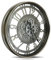DORBOKER Wanduhr Groß mit Beweglichen Zahnrädern Moderne Industrial Steampunk XXL Vintage Retro Antike Metall Uhr für Küche Wohnzimmer Zuhause Bar Schule(53.5cm, Gunmetal Arabische Ziffern)