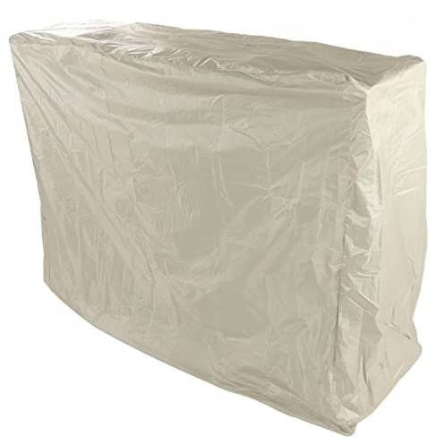 Outdoor-Tischtennistisch-Abdeckung, 190 Leichte Tischtennistisch-Abdeckung, Silberbeschichteter Sonnenschutz, Wasserdicht für den Außenbereich (Beige)