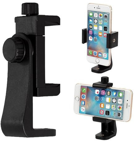 Kiuiom Universal Schraubenkopf Stativ, Smartphone Halterung, Drehbar, Kompatibel mit Standard Schrauben, Für Alle Smartphones