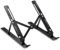 WeddHuis Supporto Laptop, Altezza Regolabile su 7 Livelli, Ventilato, in plastica, Antiscivolo, in Silicone, per Laptop (10-17 Pollici / 25,4-43,2 cm) (Nero)