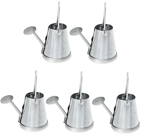BESTonZON 5stücke Teiliges Mini Gießkanne Aus Eisen Dekorative Miniatur-wasserspender Für Puppenhäuser Und Gartenlandschaften Für Kreative Gartendekorationen