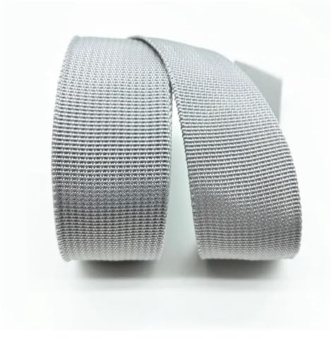 WEOKDFHA sadelgjord 38 mm kanvas band bältesväska sadelgjord nylon husdjur ryggsäck band sytillbehör (ljusgrå)