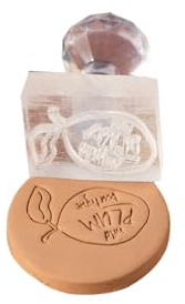 Sello personalizado con tu logotipo, sello acrílico personalizado para jabón, molde de fondant de galletas con logotipo, sellos de firma de arcilla de cerámica, regalo único de herramientas de arcilla