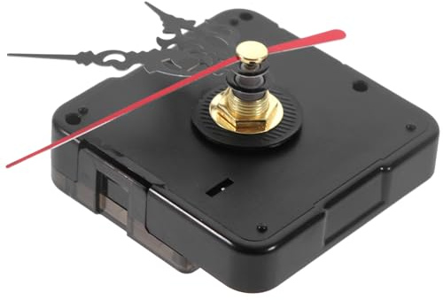 BIUDECO Kit Mecanismo de Reloj de Pared Plástico Duradero para Reparación DIY Compatible con Relojes de Movimiento Silencioso para Manualidades y Recambios
