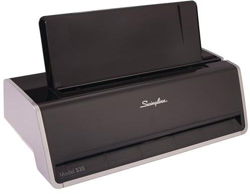 Swingline Electric Hole Puncher 3 Hole, 28 Sheet Capacity Three Hole Punch 3 Ring, Jam Resistant, Touch Screen, Platinum (74535)
