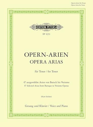 Opera arias for tenor chant