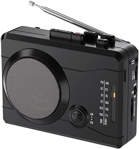 DIGITNOW! Lettore di cassette USB Registratore audio personale con altoparlante, cassetta di registrazione radio su convertitore MP3 digitale