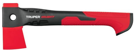 Truper Hache 0,5 kg, nylon rouge, 14 cm, Charpentier, Moderne, pour Couper et Fendre du Bois