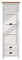 trendteam smart living - Indy - Garderobenschrank - Kleiderschrank im Landhausstil - (BxHxT) 65 x 201 x 41 cm - mit eleganten Muschelgriffen aus Metall - 2 Schubladen und 4 Fächer - kratzfest