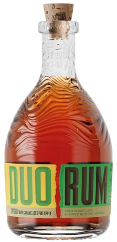 Duo Spiced Rum Caramelised Pineapple 70cl, 40 pct ABV - Crafted in Scotland at BrewDog Distilling with Caribbean rum - Tropical pineapple with spices - Ideal for cocktails, spritzes or rum & cola