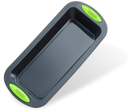 NCOALE Brotbackform Silikon, Antihaft Silikon Kastenform Kuchen Brotbackformen Kastenbackform Backformen für Kuchen & Brote, BPA Free (Dunkelgrau 28x12x6.5cm)