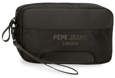 Pepe Jeans Bromley Bolso de Mano Negro 24,5x15x6 cms Poliéster