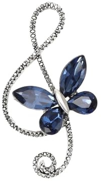 Broche papillon en oxyde de zirconium Épinglette scintillante en cristal Pour tenue féminine et masculine