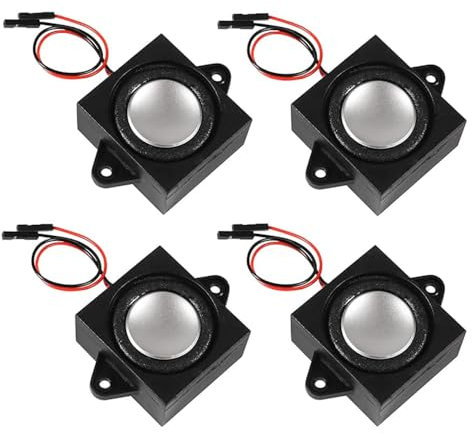 Tiardey 4PCS 3 Watt 8 Ohm Single Cavity Mini Speaker, Portable Small Speakers Speaker Connector Separating Interface For A Variety Of Small Electronic Projects