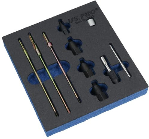 AB Tools Glow Plug Reamer Cleaner Set M8 M10 and M12 for Cleaning Shafts and Seats