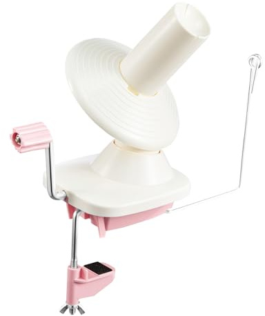 Hand Operated Yarn Winder for Knitting & Crocheting (Pink)