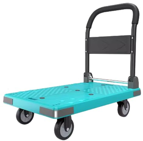 Heavy Duty Folding Hand Truck with Swivel Wheels Portable Folding Platform Cart for Moving & Transporting Heavy Loads