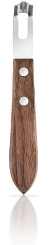 Brown Channel Knife, Lemon Peeler Zester Tool, Wood & Stainless Steel Peeler, Ultra Sharp Lemon Rind Twist Peelers Tools, Kitchen Tool for Orange Citrus Fruit Grater Graters, Peelers and Slicers