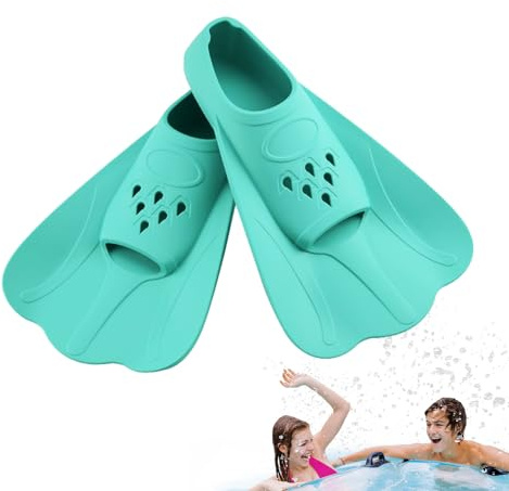 Palmes de natation pour enfants, palmes d'entraînement pour enfants, palmes d'entraînement à la piscine, pour la plongée, le bodyboard, le fitness, la plongée avec tuba, la piscine, les voyages, la