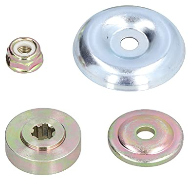 Zerodis Kit Adaptador de Cabezal de Corte con Arandela Protectora de Placa de Empuje, Contratuerca, Placa Guía para Cuchilla de Cortacésped, Tuerca de Accesorios para Desbrozadora de 6 Cuchillas
