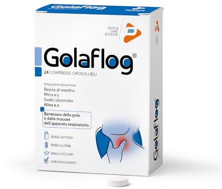 Pharma Line - GOLAFLOG Integratore alimentare per il benessere della gola, 24 compresse