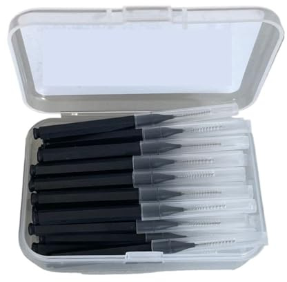 Interdentalborstar och tandtrådspinnar, Interdentalborstar 30 st Flerfärgad 0,6-1,5mm(0.7mm Black)