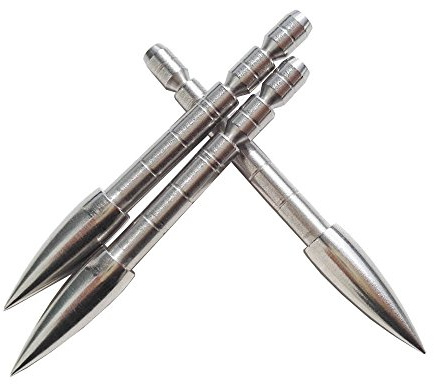 SHARROW 12pcs Archery Insert Broadheads 100/120/150 Grains ID 4.2mm Carbon Arrow Shaft Arrowhead Arrow Tips Field Practice Arrow Point (120 Grains)