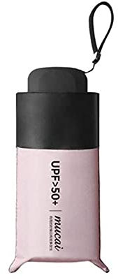 OAICIA Folding Umbrella - Windproof Portable Compact Umbrella with UV Protection, Lightweight and Strong for Men and Women - Pink