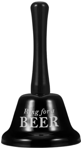 Amosfun Handglocke Metall Rezeptionsglocke Tischglocke Schwarz Mehrzweck für Abendessen Hotelservice Meditationsgebet Haustiere Esszimmer Hochzeitsfeier Weihnachtsfeier Kostüm Party Festival
