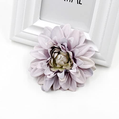 BONOOL Flor Artificial Dalia crisantemo Tocado decoración DIY Flor artesanía Flor Falsa (Color: A, tamaño: 10 Unidades)