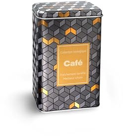 IBILI - Boîte à café Quadro, métallique, 9,6 x 6 x 16 cm