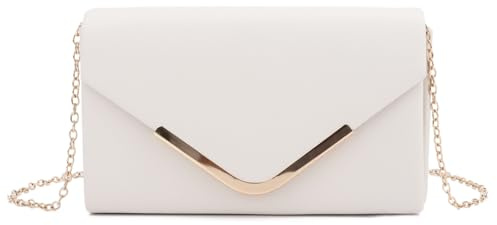LHHMZ Bolsos de cuero de imitación, Sobre de fiesta formal de embrague, Boda nupcial Bolso de hombro