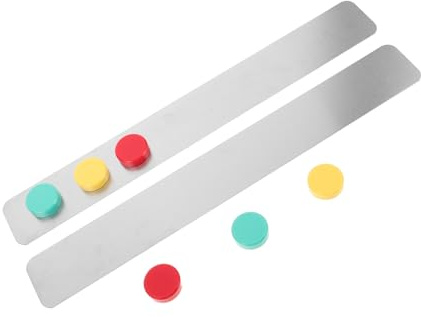 BESTonZON 2piezas Lámina De Hierro Para Pared Con Fotos Placa Magnética Para Pared Tiras Magnéticas De Repuesto Con Adhesivo Para Oficina Tablero De Mensajes Tablero De Fotos