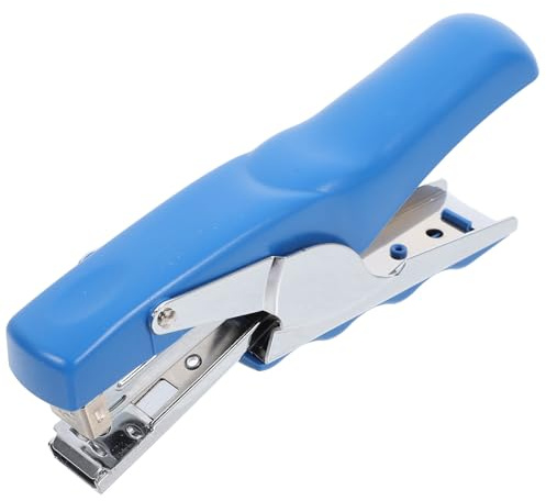 DOITOOL Multi-use Blue Desktop Stapler with Ergonomic Handle for Office and Classroom Paper Filing, Indoor Bulk Files Stapling Tool for Students and Teachers