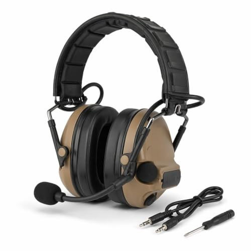 C5 Tactical Headset: Brusreducerande Ljudförstärkningshörlurar For Skjutträning Och Lagkommunikation(T)