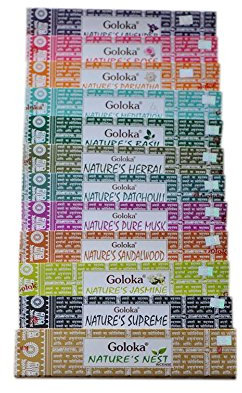Goloka Räucherstäbchen, Bambus Sandelholz Harz, Multi, Einheitsgröße
