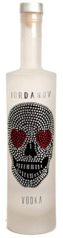 Iordanov Valentines Day Skull Vodka | Premium Gift for Men & Women, Ideal for Shots & Romantic Cocktails | 70cl Craft Vegan Alcohol in a Crystal Artisan Bottle