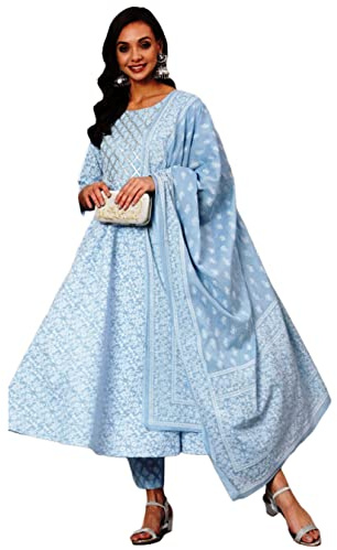 Traditional Jaipur Dhoti & Shrug Rayon Fabulous Crop Top Dress for Women and Girls with Festive Dress, Multicoloured, M
