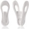 Yopay 50 Stück Kleiderbügel Clips für Kleiderbügel, Mehrzweck Klemmen, einfach auf Kleidung Hosen Kleiderbügel, Kunststoff-Fingerclips für Zuhause, Büro, Reisen, weiß