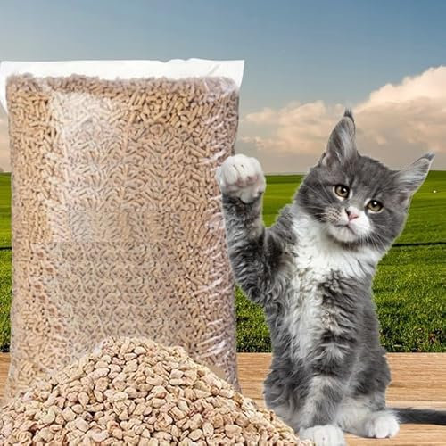 Premium Cat Litter Wood Pellet 5L, 15L, 30L, 60L Non Clumping, Ultra Absorbent (15 Litres)