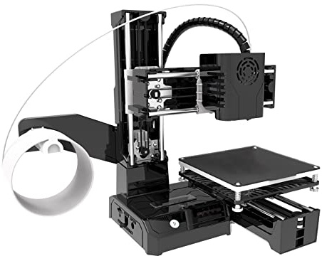 Vikye Mini Impresora 3D FDM para Principiantes, Alta Precisión de Impresión, Mini Impresora 3D de 4x4x4 Pulgadas, Impresora 3D DIY Adecuada para PLA y TPU (Enchufe de la UE)