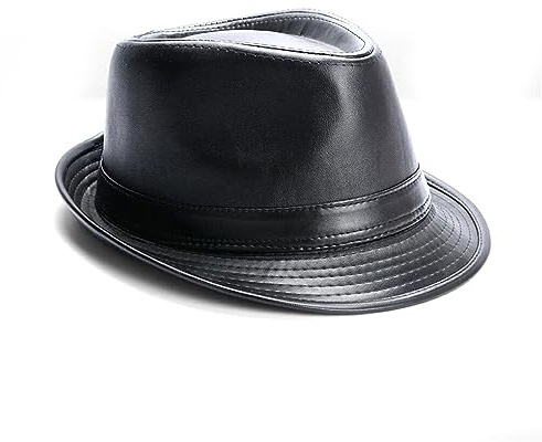 Ailan Los sombreros elegantes para hombres agregan encanto a los atuendos en cualquier temporada Sombrero clásico para hombres para hombre Sombrero vintage Sombrero Fedora Sombrero de fieltro, negro