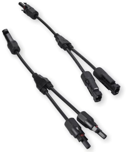Summit MC4 Y-Kabel Set 2x 30cm (4mm²) zum parallelen Anschluss von zwei PV-Modulen/Strängen an einem Anschluss