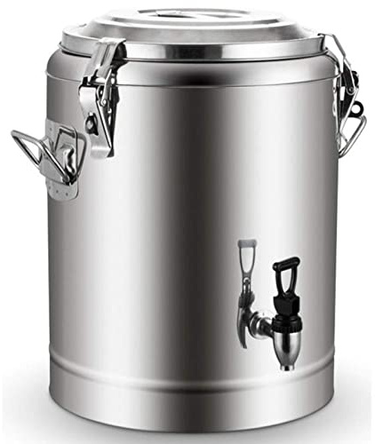 Distributeur de boissons isotherme en acier inoxydable – Isolation chaude et froide 20 heures, robinet pour thé, eau, café, boissons glacées – 20 l